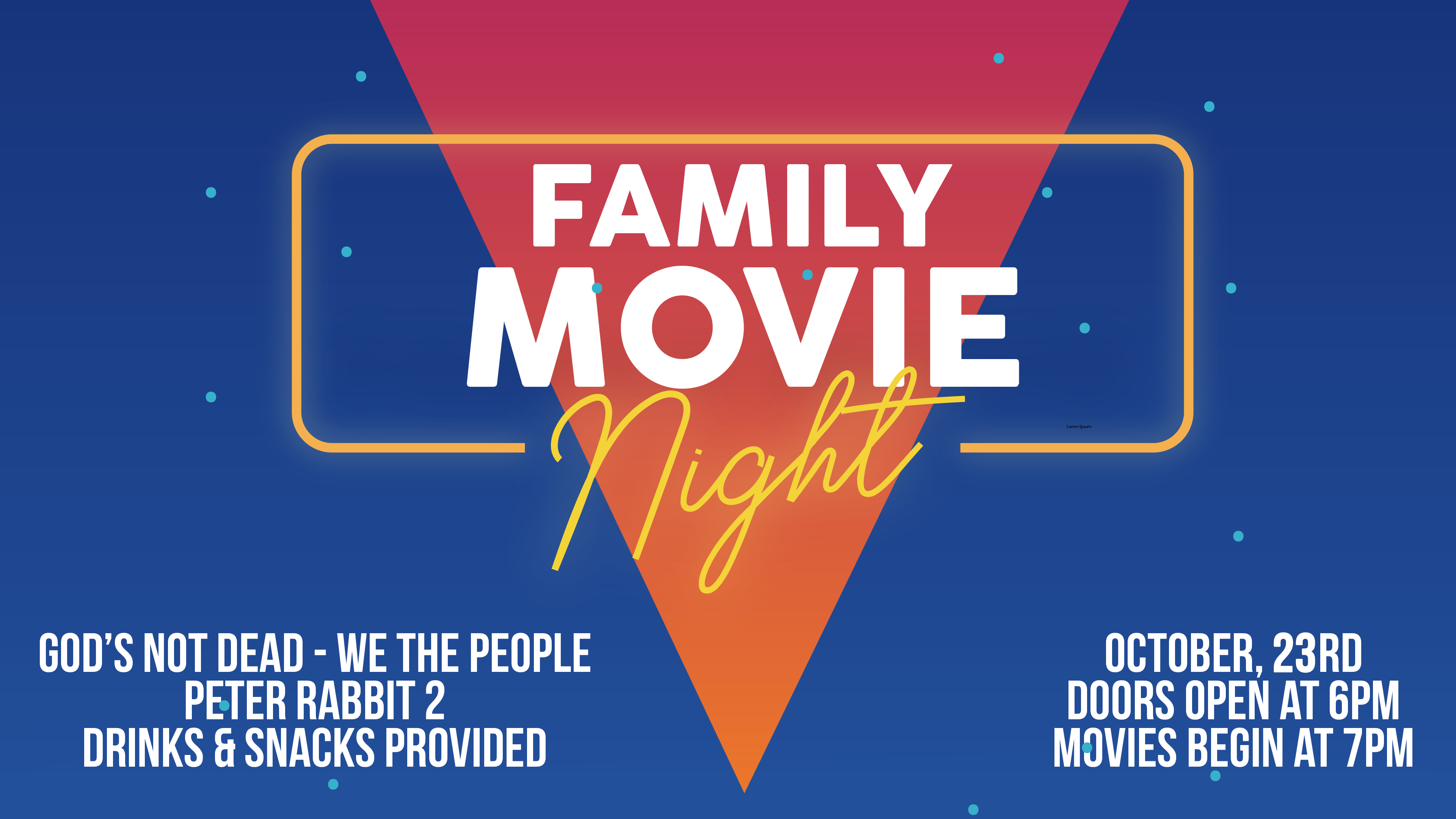 movie night – Pioneer Christian Fellowship